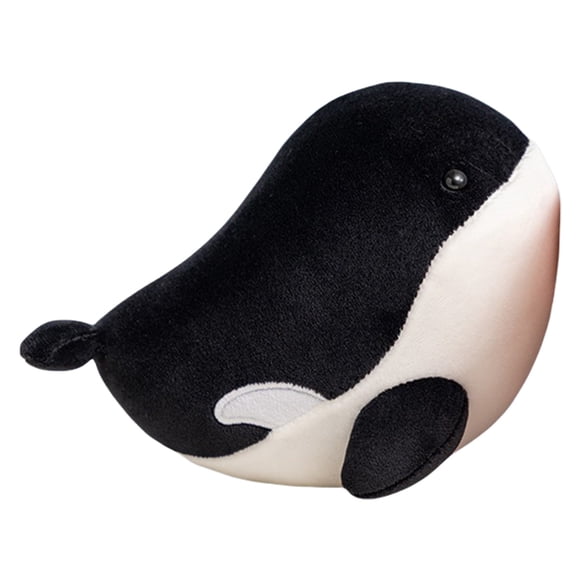 Black Black Killer Whale Plush Toy For Kids Soft Stuffed Animal Cute Orca Doll For Comforting Gift