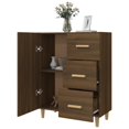 thumbnail image 2 of vidaXL Sideboard Brown Oak 69.5x34x90 cm Engineered Wood, 2 of 5