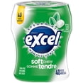 thumbnail image 1 of EXCEL, Menthe verte, gomme tendre sans sucre, 40 morceaux, 1bouteille, 1 of 5