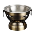 thumbnail image 1 of simhoa Shabu Hot Pot Lightweight Hotpot Portable for Home Picnic Kitchen Countertop bronze, 1 of 8