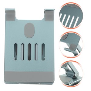Raindrops Grey Foldable Phone Holder with Non Slip Base and Adjustable Height for Office and Home