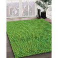 thumbnail image 3 of Ahgly Tapis Rectangulaire Lavable en Machine Vert Transitionnel, 2 Pieds x 5 Pieds, 3 of 7