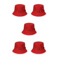 thumbnail image 3 of Thinsony Polyester Breathable Fisherman Cap For Sun Protection And Comfort Sunscreen Fisherman Cap Hat Summer red 58cm 5Set, 3 of 6