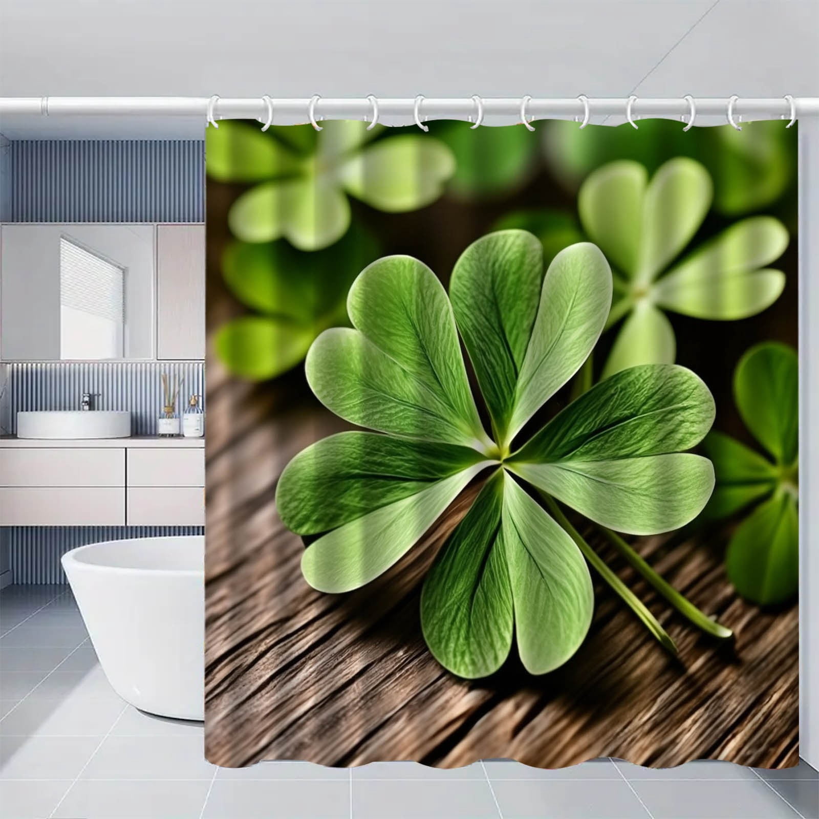 EGNMCR St Patricks Day Decorations, St Patricks Day Accessories, Water Proof Shower Curtain Curtains Bathation Shower Curtain Polyester Curtains Bathroom Accessories Polyester shower curtain