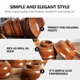 thumbnail image 4 of 1pc Delicate Wooden Bowl Milk Tea Bowl Wooden Bowl Food Container Tableware, 4 of 8