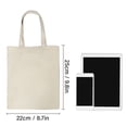 thumbnail image 3 of 10 Pack Canvas Bags Tote Bags Large Capacity Solid Color Foldable Reusable Lightweight Shopping Bags Cloth Bags Tote Bags, 3 of 8