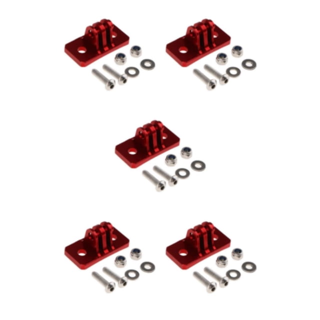 braveheart Aluminum Alloy Tripod Adapter Mount Base for Camera Red Hero6/5/4/3+ Style A 5Set