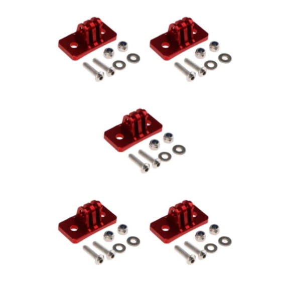 pitrice Base de Montage Adaptateur Trépied en Alliage d'Aluminium pour Appareil Photo Hero6/5/4/3, Élégant et Durable, Rouge, Style A 7 yi, Ensemble de 5