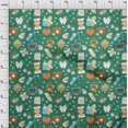 thumbnail image 4 of oneOone Cotton Cambric Green Fabric Tool Craft Projects Decor Fabric Printed By The Yard 56 Inch Wide, 4 of 4