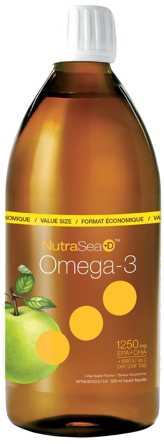 Nature's Way NutraSea +D Omega 3 Apple Liquid