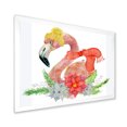 thumbnail image 2 of Designart Lama de Noël Prêt pour le Père Noël II Art Mural Tropical Encadré, 2 of 4