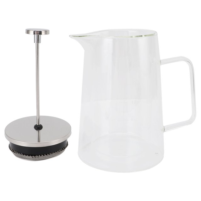 French Press Coffee Maker, French Press Coffee Pot 650ML High Borosilicate Glass for Coffee Brewing