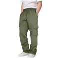 thumbnail image 1 of Pantalon Cargo pour Garçons à Jambe Droite - Tendance et Polyvalent pour 3 à 14 Ans (Confort de Printemps + Coupe Stylée), 1 of 7