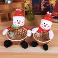 thumbnail image 3 of Merry Christmas Candy Storage Basket Home Table Decoration Snowman Organizer Baskets New Year Gift Bag, 3 of 10