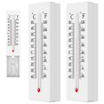 thumbnail image 1 of 2 Pcs Thermomètre Intérieur Extérieur Thermomètre Mural avec Compartiment Caché Haute Précision Compteur d'Humidité Température, 1 of 9