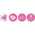 thumbnail image 2 of Darling Souvenir 190 Pcs DIY Candy&nbsp;Chocolate Labels Its A Girl Theme Stickers-Light Pink, 2 of 2