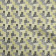 thumbnail image 1 of oneOone Rayon Olive Green Fabric Mix Ikat Craft Projects Decor Fabric Printed By The Yard 56 Inch Wide, 1 of 4