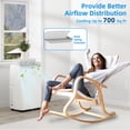 thumbnail image 4 of Towallmark Climatiseur Portatif 14 000 BTU 700 Pi2, Blanc, 4 of 8