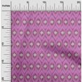 thumbnail image 2 of oneOone Viscose Jersey Pink Fabric Ikat Craft Projects Decor Fabric Printed By The Yard 60 Inch Wide, 2 of 4