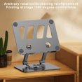 thumbnail image 4 of Chmadoxn Carbon Steel Tablet Stand All Directional Rotation Infinite Angle Adjustment High Load Bearing Capacity Hollow Heat Dissipation Backplate Slip Proof Soft Rubber Tablet stand, 4 of 6