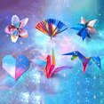 thumbnail image 3 of 1 Set Origami Paper Stars Pattern Gradient Cut Free DIY Double Side Print Handcraft Paper for School, 3 of 7