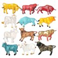 thumbnail image 4 of 12Pcs Adorable Bétail Figurine Artisanat Modèle Réaliste d'Animal de Bétail de Jardin d'Enfants, 4 of 8