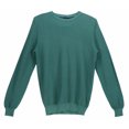 thumbnail image 1 of Fedeli Chandail Ras du Cou en Coton pour Hommes, Turquoise Arg. Bahamas ml. Supima - 50, 1 of 2