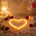 thumbnail image 4 of Heart-Shaped LED Tea Lights - Battery Operated Flameless Candles for Weddings, Proposals, and Romantic Decor, 4 of 6