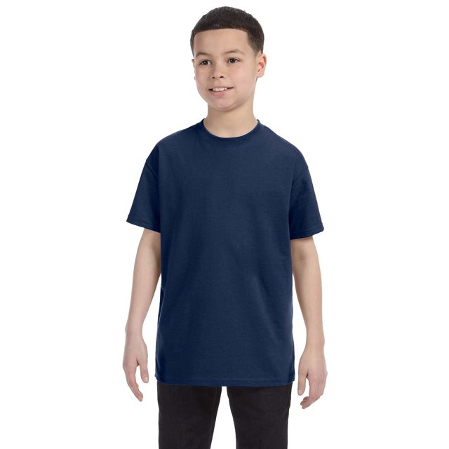 Jerzees T-Shirt Col Côtelé à Déchirer pour Grand Garçon, Style 29B