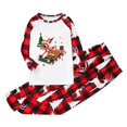 thumbnail image 1 of Vêtements de Noël pour la Famille Pyjamas de Noël à Carreaux pour la Famille Pyjamas Mignons à Motif Faon Pyjamas de Noël pour la Famille Tenue Décontractée (), 1 of 4