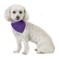 thumbnail image 1 of 3 Pack Solid Cotton Dog Bandana Triangle Bibs  - Small & Medium Pets (Purple), 1 of 2