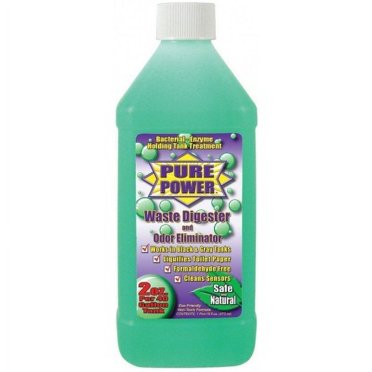 Valterra Waste Holding Tank Treatment V22001 Pure Power; Green; Biological Treatment Used To Break Down Waste and Tissue; Without Formaldehyde; Wintergreen Fragrance; Without Lubricant