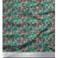 thumbnail image 1 of Soimoi Crepe Silk Fabric Check & Geometric Decor Fabric Printed Yard 42 Inch Wide, 1 of 5