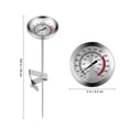 thumbnail image 2 of LITINKIMI 1Pack Silver Kitchen Thermometer Cooking Thermometer Stainless Steel Oil Temperature Detection Home Cooks, 2 of 6