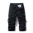 thumbnail image 1 of Styesk Mens Shorts Men's Stretch Cargo Shorts Casual Drawstring Classic Summer Short With Multi Pockets, 1 of 4