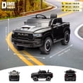 thumbnail image 2 of VOLTZ TOYS Licensed RAM 24V Ride-On Truck for Kids Ages 3+, Electric Vehicle with Parent Remote Control, LED Lights, MP3, Cargo Storage, Dual Speed, Suspension - Gift for Kids, 2 of 6