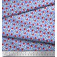 thumbnail image 2 of Soimoi Rayon Fabric Leaves & Poppy Floral Print Fabric by Yard 42 Inch Wide, 2 of 6
