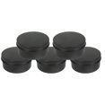 thumbnail image 4 of Transemion 5pcs Empty Aluminum Jars Cosmetic Screw Balm Lip Lid Cans Containers Black 150ml 1Set, 4 of 6