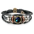 thumbnail image 2 of TopLLC Bracelets 12 Constellation Bracelet Leather Rope Bracelet Ladies Men Hand Woven Rope Bracelet Punk Chain Cuffs a Bracelet, 2 of 2