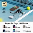 thumbnail image 3 of INIU Mini Power Bank, Small 45W PD Portable Charger, 10000mAh USB C in&Out Fast Charging Pocket Size Battery Pack, Travel Essentials Powerba, 3 of 7