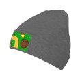 thumbnail image 1 of ZICANCN Baseball Star Bonnet Tricoté, Bonnet d'Hiver Doux Chaud Classique pour Hommes Femmes, Gris Foncé, 1 of 6