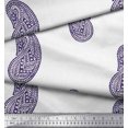 thumbnail image 3 of Soimoi Polyester Crepe Fabric Paisley Block Print Fabric by The Yard 42 Inch Wide, 3 of 3