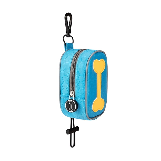 Distributeur de Sacs à Déchets pour Animaux, Pochette de Rangement pour Chiens et Chats – Support de Sacs à Déchets Portable en Polyester avec Design Compact 4.13 Po x 2.56 Po x 1.97 Po