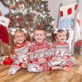 thumbnail image 2 of Pyjamas de Noël Parent-Enfant Ensemble Deux Pièces Hauts Pantalons Pyjamas Familiaux, 2 of 3