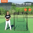 thumbnail image 2 of VEVOR Filet de Rebond pour Baseball et Softball 4 X 6 Pi, Dos Ouvert, Angles Réglables, 2 of 9