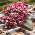 thumbnail image 1 of Handmade Flower Bouquet Knitted Throw Blanket Soft Lightweight Decorative for Occasions and Home, 1 of 5