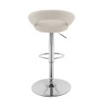 thumbnail image 2 of CorLiving Round Open Back Adjustable Fabric Barstool, set of 2, 2 of 9