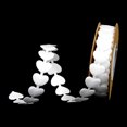 thumbnail image 4 of CIMAXIC Wedding 2 Roll of 5M Party Ribbon Creative Hanging Rope Decor Garland Embossed Heart Ribbon for Wedding Festive Decor (White, ),196.85"X0.59"X0.04", 4 of 4