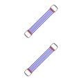 thumbnail image 1 of Decodeary 30-150lbs Chest Expander Rally Strap Elastic Band Rope Resistance Leg Foot Deep Blue 67 x 11cm 2Set, 1 of 6