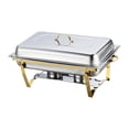 thumbnail image 1 of GUOOL Chafing Dish Buffet Chafer Set Rectangular Chafers for Banquet Party Wedding single grid, 1 of 9